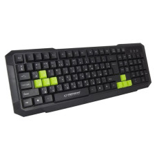 Keyboard gaming Aspis Esperanza, interfata USB, Negru/Verde  EGK102G