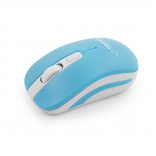 Mouse Wireless Uranus Esperanza, 2.4GHz, Albastru/Alb  EM126WB