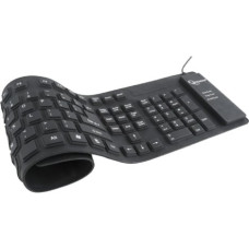 Keyboard Gembird KB-109F-B Flexibila, microUSB, Negru  UKGEM000400